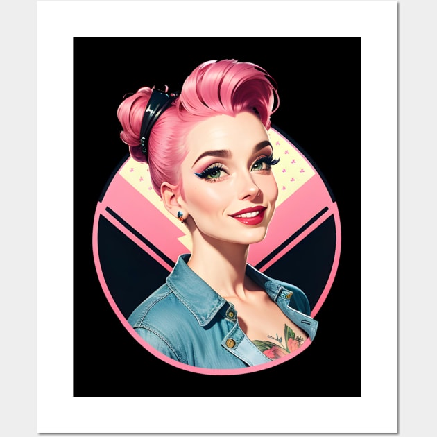 Rockabilly Girl 06 Wall Art by CGI Studios